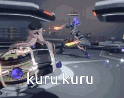 Kuru Kuru Herta Fighting GIF