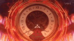 Kurumi Tokisaki In Front Of Clock GIF