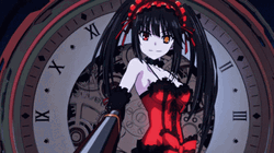 Kurumi Tokisaki Pointing A Gun GIF