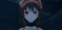 Kurumi Tokisaki Shy Smile GIF