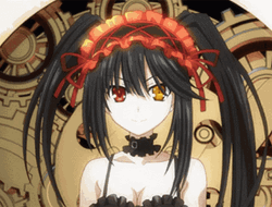 Kurumi Tokisaki With Clocks GIF