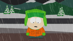 Kyle Broflovski In The Rain GIF