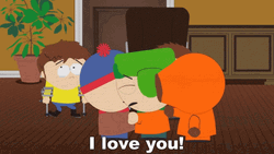 Kyle Broflovski Saying I Love You Too Stan GIF