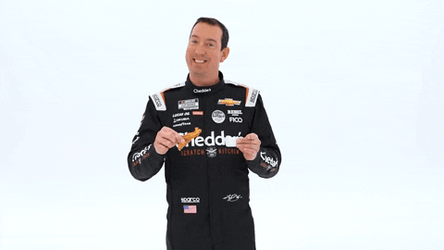 Kyle Busch Eating Chicken GIF