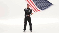 Kyle Busch Waving United States Flag GIF