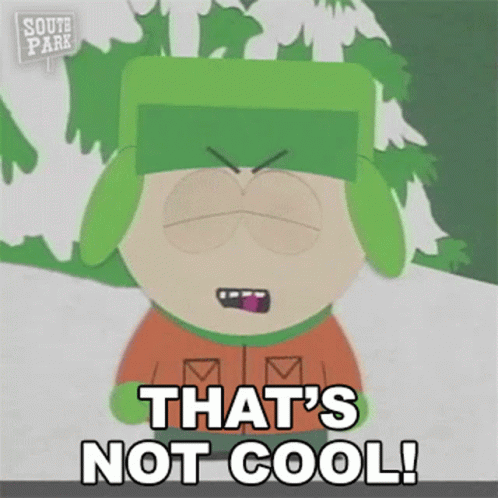 Kyle From South Park Says That 'S Not Cool ! GIF
