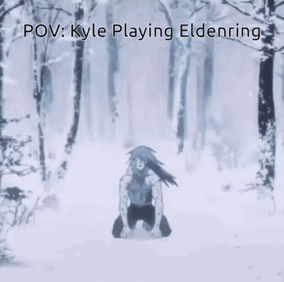 Kyle Is Playing Elden Ring In The Snowy Forest GIF