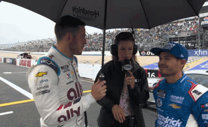 Kyle Larson And Jammie Little Interview GIF