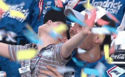 Kyle Larson Confetti GIF