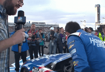 Kyle Larson Drinking GIF