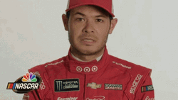 Kyle Larson Eyebrow Moving GIF