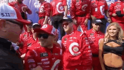 Kyle Larson Hugging Coach GIF