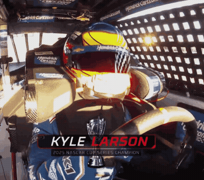 Kyle Larson Is The Winner Of The Nascar Cup Series In 2025 GIF