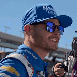 Kyle Larson Nodding Happily GIF