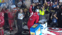 Kyle Larson Team Celebrating Championship GIF