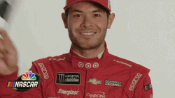 Kyle Larson Waving Flag GIF