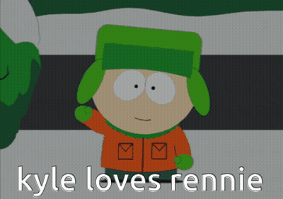 Kyle Loves Rennie Cartoon Character GIF