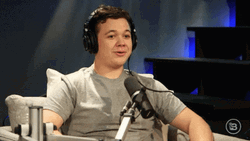 Kyle Rittenhouse Smiling During Radio Interview GIF