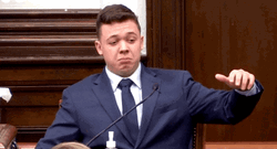 Kyle Rittenhouse Sobbing During Court Trial GIF