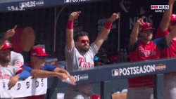 Kyle Schwarber Hands In The Air GIF