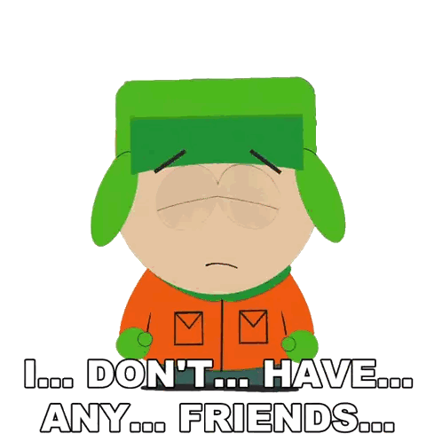 Kyle South Park I Don't Have Any Friends Sticker