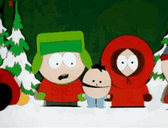 Kyle South Park Kicks Baby GIF