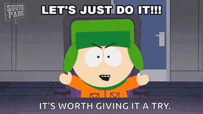 Kyle South Park Says Let's Just Do It GIF