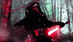 Kylo Ren Star Wars Lightsaber Slash GIF
