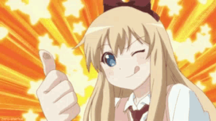 Kyōko Toshinō Thumbs Up GIF