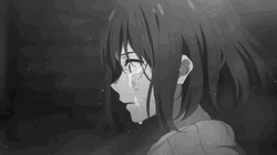 Kyoukai No Kanata Anime Mirai Crying