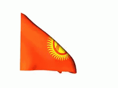 Kyrgyzstan Flag In The Wind GIF