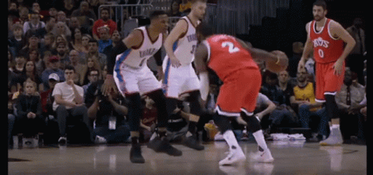 Kyrie Irving Cross Russell Westbrook 2017 GIF