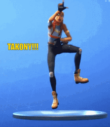 L Dance Aura Fortnite GIF