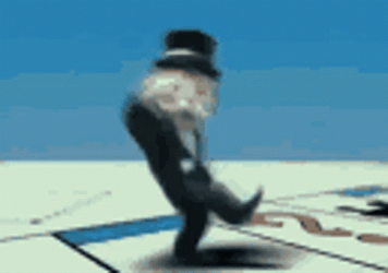 L Dance Mr Monopoly GIF