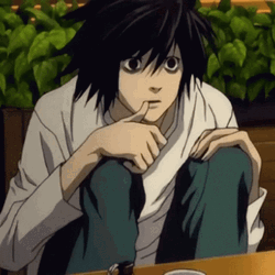 L Death Note Cute GIF