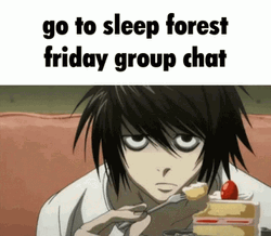 L Death Note Friday Group Chat GIF