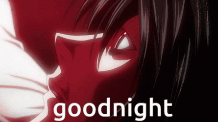 L Death Note Goodnight GIF