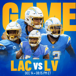LA Chargers Vs. LV Nfl Celebration GIF