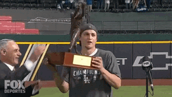 LA Dodgers Corey Seager Award GIF