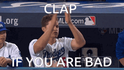 LA Dodgers Corey Seager Clap Bad GIF