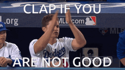 LA Dodgers Corey Seager Clap Not Good GIF