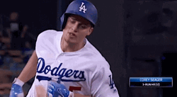 LA Dodgers Corey Seager Running GIF
