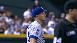 LA Dodgers Happy Corey Seager  GIF