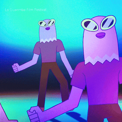 La Guarimba Film Festival Cartoon Characters Poster GIF