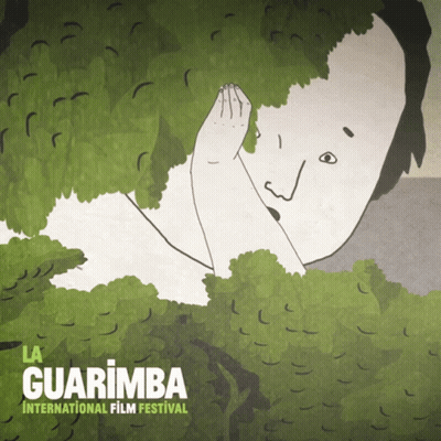 La Guarimba Film Festival Poster Man Covering Face GIF