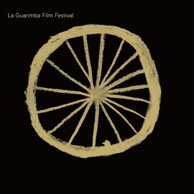 La Guarimba Film Festival Poster With Wheel On Black GIF