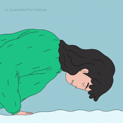 La Guarimba Film Festival Poster Woman Laying On Back GIF