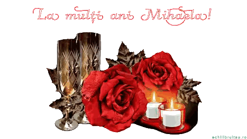 La Multi Ani Mihaela Greeting Card Sticker