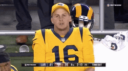 La Rams Jared Goff Being Nervous GIF