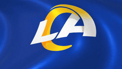 LA Rams Logo Blue And Yellow GIF